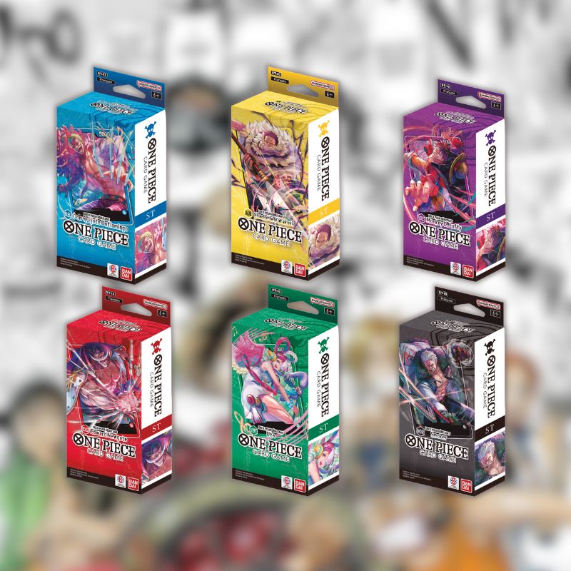Pack de 6 Starter Deck One Piece – ST15 – ST16 – ST17- ST18 – ST19- ST20 FR