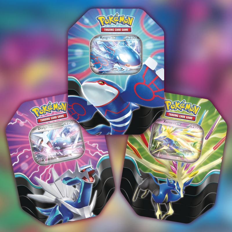 Pobébox Q1 2025 Légendes Azur - Kyogre-ex, Xerneas-ex et Dialga-ex